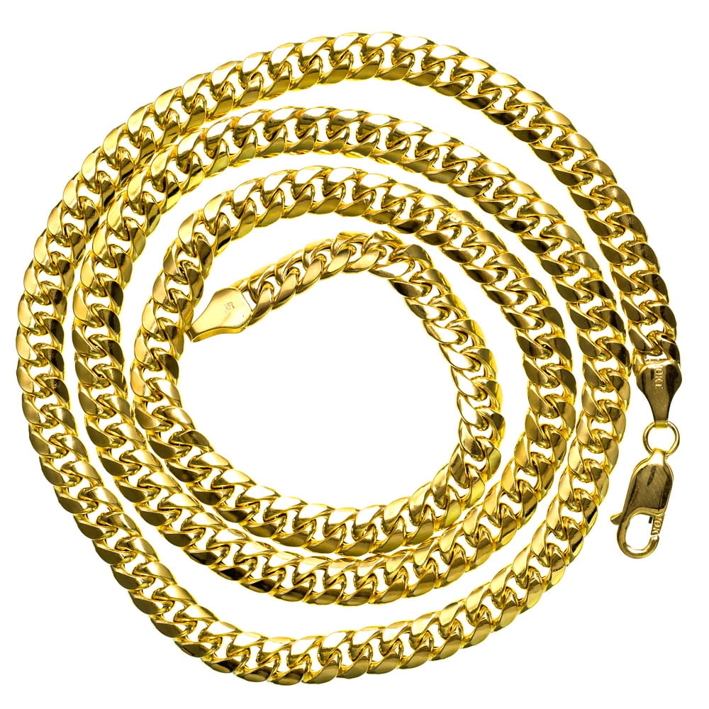 Solid 10K Yellow Gold Mens Italy Cuban Link Chain 26.47 gram 8.8 mm Necklace 26 inches by J&H Jewelers