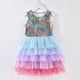 thumbnail image 1 of Vestido de niña Aisha, vestido de princesa hinchado de sirena, vestido de pastel con tutú de malla con escala degradada europea y americana, 1 of 5