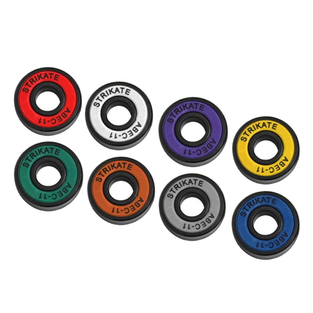 8 rodamientos ABEC 11 para patineta de 8 mm para patineta longboard y patineta en línea. Multicolor