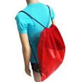 thumbnail image 2 of Mesh Drawstring Backpack Sackpack, Team Color Red, 2 of 2
