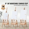 thumbnail image 2 of KFFKFF Studio H-Frame Easel Holds, Accommodates Artwork up to 36", Crafted from Beechwood, Painter's Stand with Storage Compartment, Can Bear Weight up to 22 lbs, Adjustable Art Creation Stand, 2 of 9