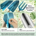 thumbnail image 6 of Garden Tools Set, 9 Pieces Heavy Duty Kit with Storage Bag - Rust-Proof Stainless Steel Gardening Tools, Non-Slip Ergonomic Handle, Ideal Gift for Women, Men & Gardeners, 6 of 7