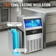 thumbnail image 5 of VEVOR Máquina para hacer hielo comercial, 130 lb/24 h, máquina para hacer hielo, 60 cubitos de hielo en 12-15 minutos, máquina para hacer hielo independiente con gabinete con capacidad de, 5 of 9