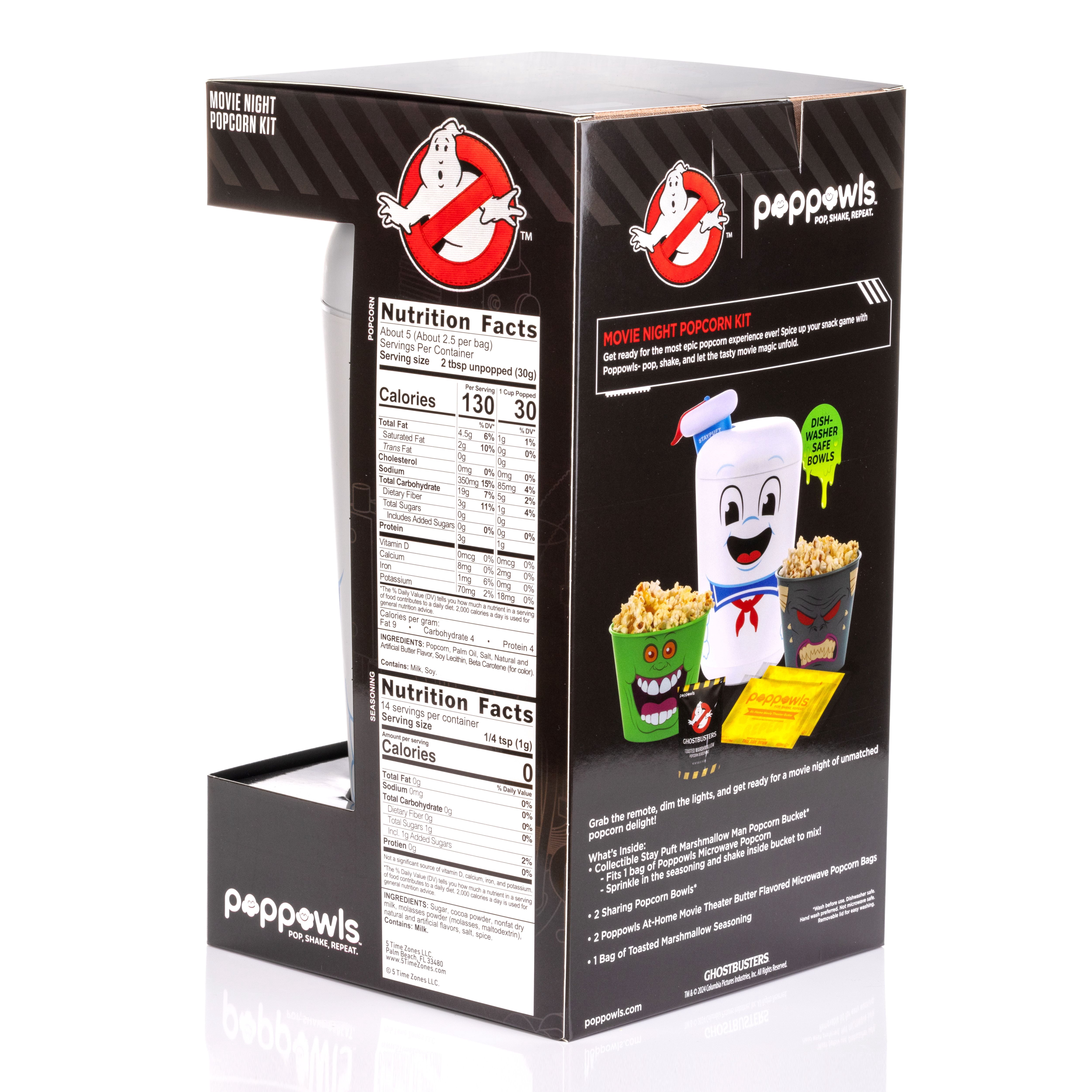 Poppowls: Ghostbusters- Stay Puft Marshmallow Man Poppowls At-Home Movie Theater Microwave Popcorn Kit