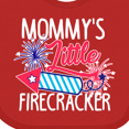 thumbnail image 4 of Inktastic Mommys Little Firecracker with Rocket and Fireworks Boys or Girls Baby Bib, 4 of 4