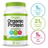 Orgain Organic Plant Based Protein Powder, Vanilla Bean - Vegan, Low Net Carbs, Non Dairy, Gluten Free, Lactose Free, No Sugar Added, Soy Free, Kosher, Non-GMO, 2.03 Pound (Packaging May Vary)
