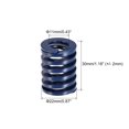 thumbnail image 2 of Unique Bargains Die Spring 5 Pack 22mm OD 30mm Long Spiral Stamping Light Load Compression Die Springs, Blue, 2 of 5