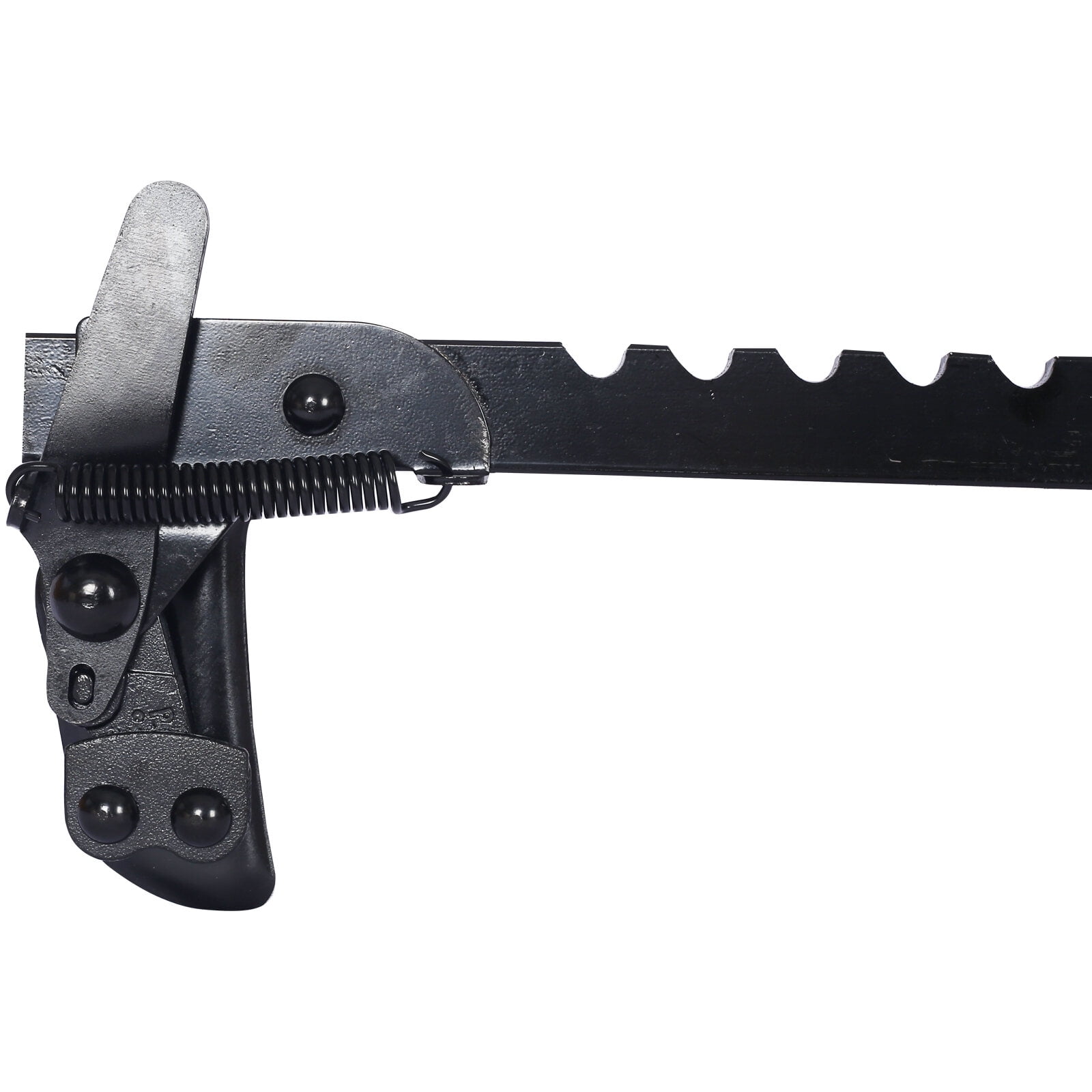 32.7" Black Steel Fence Stretcher, Heavy-Duty Wire Tightener for Barbed & High Tensile Fences (15.7"W)