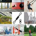 thumbnail image 4 of Muelle giratorio para silla colgante, con 2 mosquetones y gancho giratorio de 360 ​​°, capacidad de carga de 250 kg para silla colgante, hamaca, yoga, etc., 4 of 5