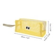 thumbnail image 2 of Unique Bargains 1 Pc Hand-held Makeup Bag for Travel Vacation Yellow Nylon Mesh, 2 of 5