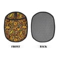 thumbnail image 2 of Pofeuu Vintage Sunflower and Corn Autumn Print Silicone Pot Mat Mitten With Hanging Loop Heat Resistant Oven Mitts Non-Slip Bbq Baking Smoking Potholders, 2 of 7