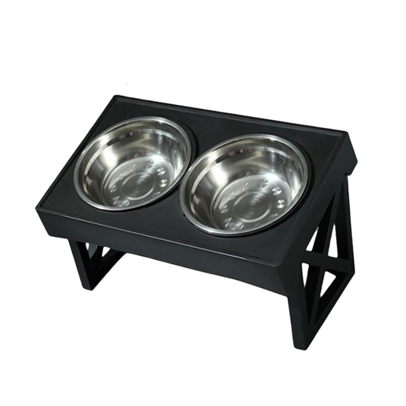 Raised Bowls Removable Feeding Dish Dog Bowls Stand for Kitten Cats Pet Supplies Small Medium Large Dogs Stainless Steel Bowl