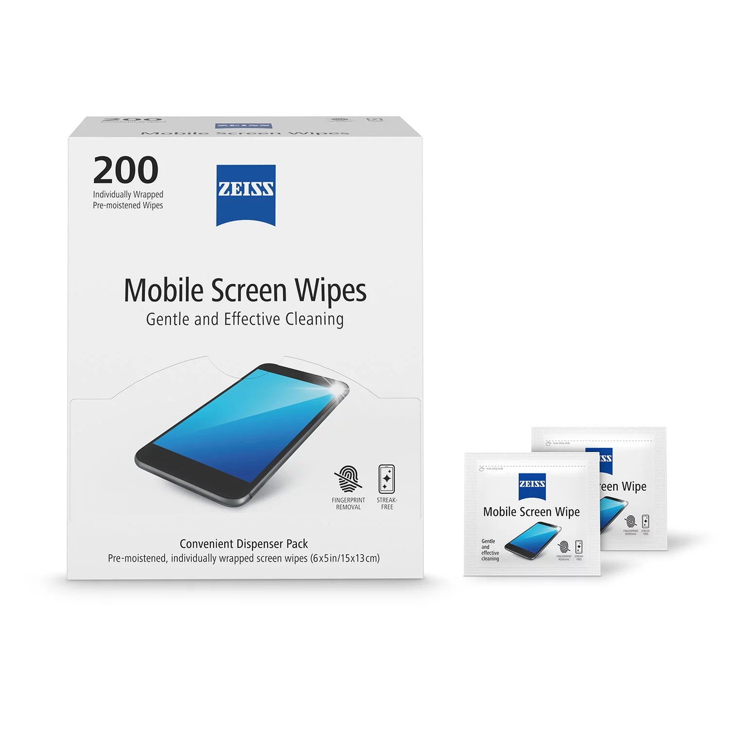 ZEISS Mobile Wipes (200 Count)