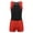 Red, variant on inhzoy Kids Boys 2PCs Gymnastic Sports Suit Sleeveless Tank Leotard Unitard with Shorts 6-16 Red 10