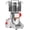 1500g, variant on 1000g Electric Grain Mill , 3600W 30000RPM High Speed Corn Dry Grinding Machine, Stainless Steel Cereals Pulverizer for Dried Grains Coffee Beans Spices Nuts-180? Swing (1000g)