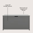 thumbnail image 6 of Child Craft Harmony 33" Kids Toy Box Storage Chest, Soft-Close Hinges, Wooden Construction, Cool Gray, 6 of 9