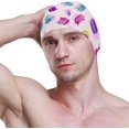 thumbnail image 3 of FYBTO Swimming Cap Cakes Macaroons Cat Rabbit Cartoon Unisex Adult FYBTO Polyester, 3 of 4