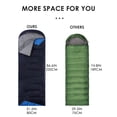 thumbnail image 3 of Sacos de dormir para adultos con mochila, ligeros, impermeables, saco de dormir para clima frío para niñas, niños, hombres, para acampar, senderismo, viajes al aire libre, caza, con bolsas de compresi, 3 of 5
