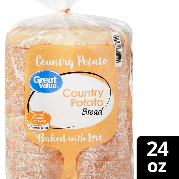 Great Value Country Potato Bread Loaf 24 Oz 17 Count - Walmartcom