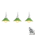 thumbnail image 1 of FSLiving Angle Réglable Pendule en H avec Base Argentée E26 & Abat-Jour en Métal Vert, Télécommande Lampe à Changement de Couleur Dimmable pour Maison Cuisine Ferme, Personnalisable - 3 Lumières, 1 of 9