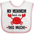 thumbnail image 3 of Inktastic Mommom Loves Me Grandson Boys or Girls Baby Bib, 3 of 4