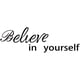 thumbnail image 1 of 1 hoja de calcomanías de pared de PVC Believe Yourself. Calcomanía de vinilo con citas motivacionales para sala de estar, área de estudio, hogar, dormitorio, habitación de niños, aula, decoración de, 1 of 8