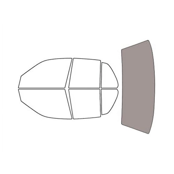 Rvinyl Car Window Tint Film Kit Rear Windshield 50% Fits Ford Crown Victoria 1998-2011