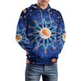 thumbnail image 2 of POBUDS Hoodie, Regular Fit Sporty Pullover Hooded Sweatshirt for Men Women Star Explode XL, 2 of 6