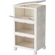 thumbnail image 1 of Contenedores de almacenamiento de plástico de 4 niveles con tapa de 23 cuartos de galón, contenedores de almacenamiento apilables con ruedas, cajas de almacenamiento plegables, contenedores de, 1 of 7