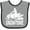Heather and Black, variant on Inktastic Snowmobile Rider Snowmobiling Boys Baby Bib