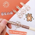 thumbnail image 2 of 6-Pack Cute Gel Ink Pens 0.5 mm Kawaii Bear Design Black Smooth Pens for School Office Gifts, 2 of 5