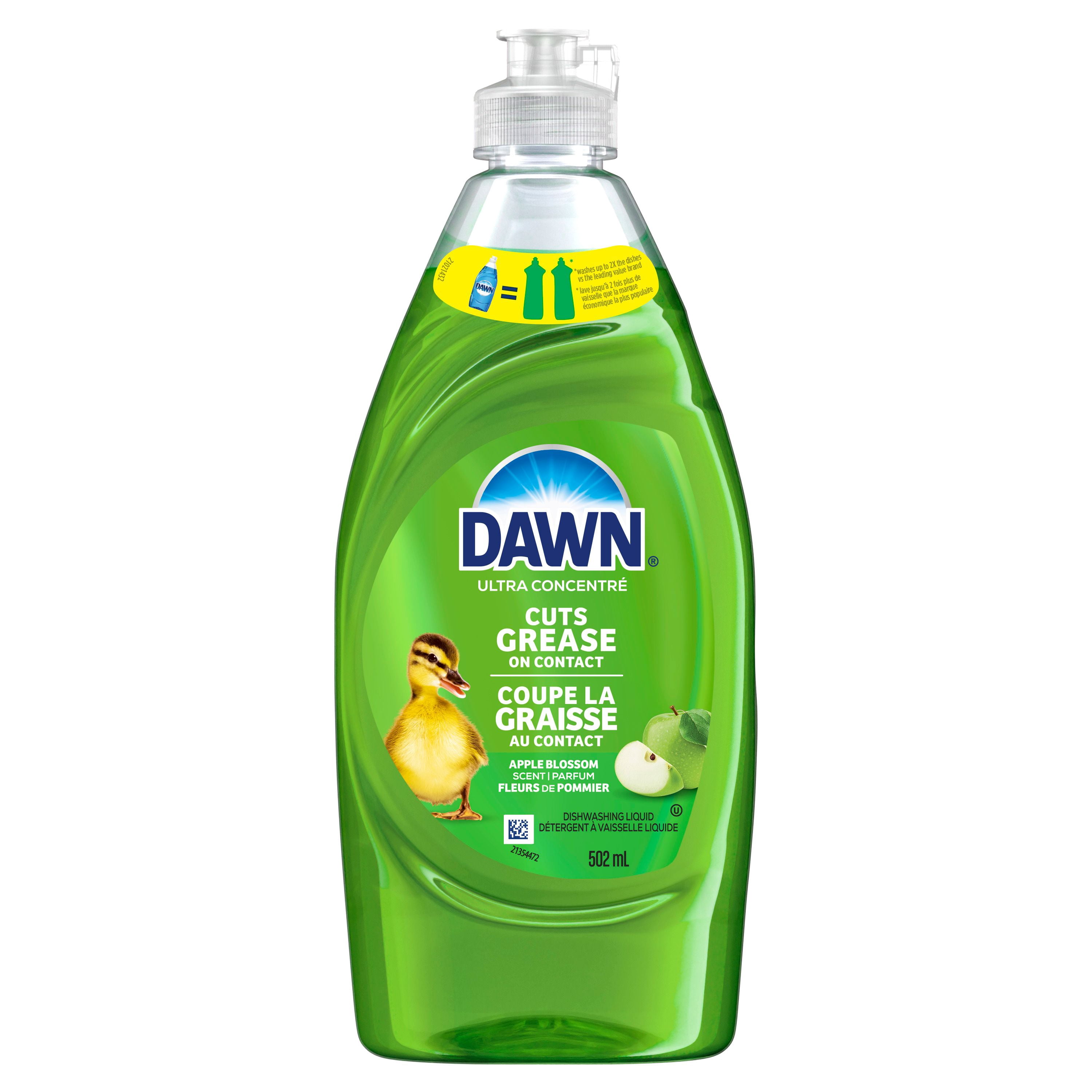 Savon à vaisselle Dawn Ultra, détergent à vaisselle liquide, parfum Fleurs de pommier