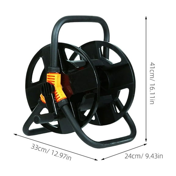 HOOWIFFY Stainless Steel Garden Hose Reel For Outdoor Use 1Pcs