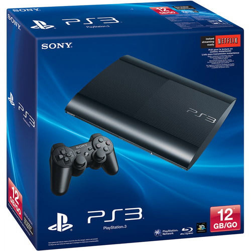 Sony PlayStation 3 (PS3) 12GB Gaming Console, Black Sony PlayStation 3 (PS3) 12GB Gaming Console, Black