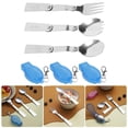 thumbnail image 2 of Lerpwige Camping Utensils Folding Spoon Fork Knifed Reusables Camping Tableware, 2 of 13