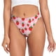 thumbnail image 1 of Balery Hand Drawn Strawberry Tangas de Algodón para Mujer con Estampado – Ropa Interior Sexy, Transpirable, G-string-X-Small, 1 of 6