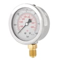 thumbnail image 3 of Hydraulic Water Pressure Gauge Meter Measuring Tool, Double Scale, Clear Number Markings, Metal Case, 3 of 8
