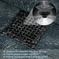 thumbnail image 6 of ELLO&ALLO 6 Inch Square Shower Floor Drain with Flange, Removable Quadrato Pattern Grate, SUS 304 Stainless Steel, Matte Black, 6 of 7