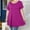 Fushia, variant on Plus Size Tops for Women Casual Short Sleeves T Shirts Flowy Blouses