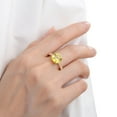 thumbnail image 4 of Yellow Sapphire Asscher Cut Solitaire Ring, 4 of 9