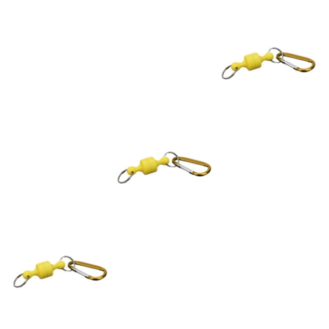 Yuarrent Broche de pesca Hebilla de bloqueo firme fuerte Accesorios de aparejos convenientes Deportes al aire libre Escalada Amarillo limón Type1 NO1
