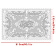 thumbnail image 4 of Lace Tablecloth, Vintage Embroidered Angel Design for Christmas Dinner Party, Round or Rectangle Table Cover, Holiday Home Decor, Reusable Polyester Overlay, Formal Dining Setting, 4 of 6