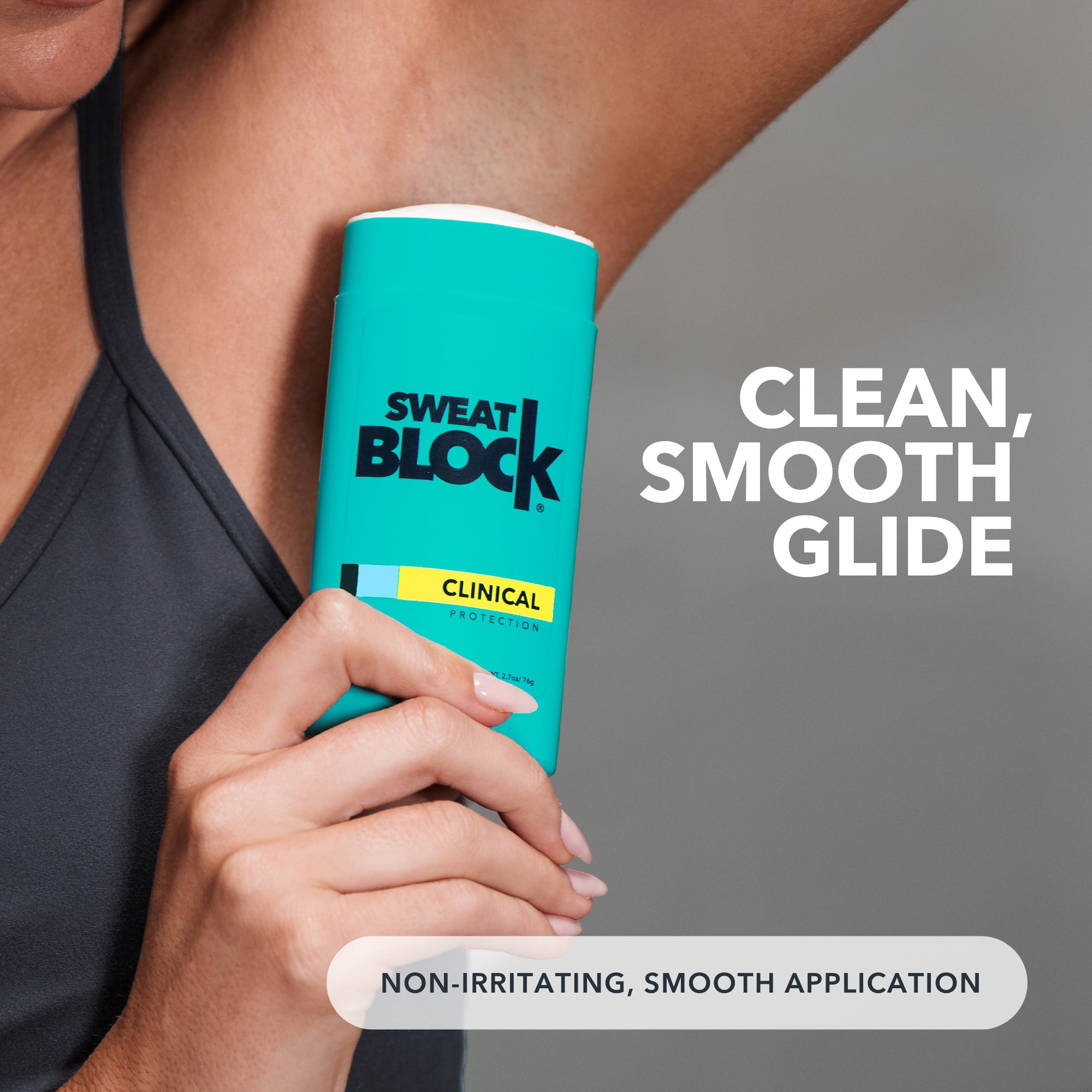 SweatBlock CLINICAL Deodorant Antiperspirant for Women & Men - 48-Hour High Degree Sweat & Odor Protection, Coastal Fresh Scent (2 Pack)