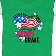 thumbnail image 4 of Inktastic Home of the Free Because My Daddy is Brave Boys or Girls Baby Bodysuit, 4 of 5