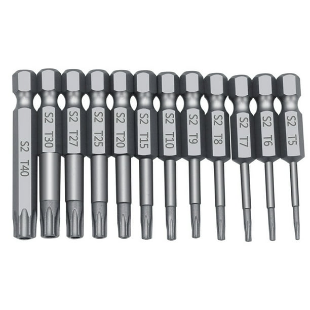 TIERPOP 11/12pcs Tamper Proof Security Drill Bit Set Torx Screwdriver