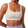thumbnail image 1 of Sujetador deportivo CRZ YOGA Butterlift con doble forro y espalda en V, color canela, 1 of 5