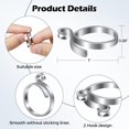 thumbnail image 4 of Adjustable Knitting Crochet Rings Metal Yarn Guide Finger Holder Crochet Open Finger Rings Unique Sewing Tools Yarn Guide Finger Holder Adjustable Finger Knitting Rings Jewelry, 4 of 5