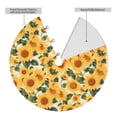 thumbnail image 2 of Yiaed Green Leaf Sunflower Print Christmas Tree Skirt , Tree SkirtsTree Mat for Christmas Winter Holiday Indoor Decorations-48", 2 of 7