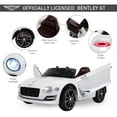 thumbnail image 4 of Aosom Voiture Électrique 12V Bentley sous Licence avec Télécommande pour Enfants, Jouet à Chevaucher pour Tout-Petits, Cadeau, Blanc, 4 of 9