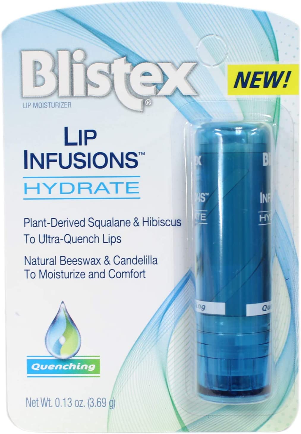 Blistex Lip Infusions Hydrate Lip Moisturizer 0.13 Ounce (6 Pack)